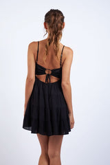 Allie Black Babydoll Mini Dress