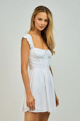 Blakely White Bustier Mini Dress