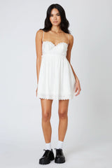 Frankie White Bustier Mini Dress
