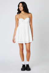 Frankie White Bustier Mini Dress