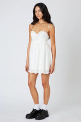 Frankie White Bustier Mini Dress
