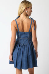 Chateau Denim Bustier Dress