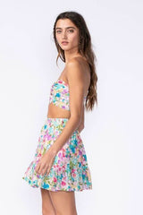 Rebecca Lavender Floral Two Piece Dress Set