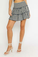 Take Me With You Navy Gingham Two-Piece Dress