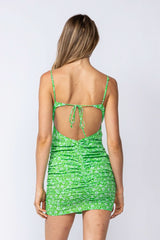 You'll Be Mine Green Floral Bodycon Dress