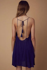Laguna Navy-Blue Cover-Up Dress