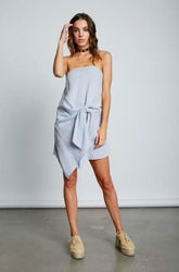 Ciara Chambray Strapless Coverup Dress