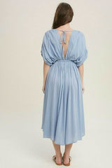Truly Perfect Light Blue Midi Dress