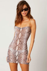 Tropez White Snake Print Mesh Swim Cover-Up