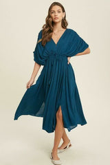 Truly Perfect Teal Midi Dress