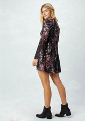 Getting To Know You Plum Floral Print Shift Dress