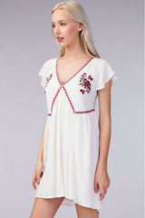 Madano Beach White Babydoll Dress