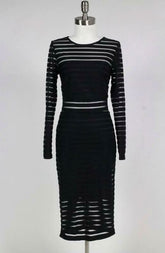 Limitless Shadow Striped Midi Dress