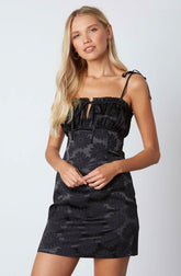 Newest Obsession Black Floral Print Mini Dress