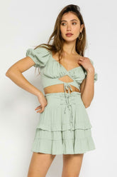Summer Happiness Mint Two-Piece Dress