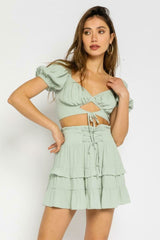 Summer Happiness Mint Two-Piece Dress