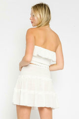 Take Me With You Optic White Two-Piece Dress