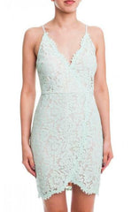 LUSH Almost Exclusive Mint Lace Dress