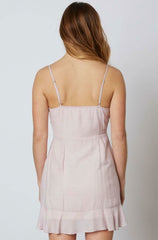 Tessa Lilac Tie-Front Mini Dress