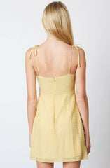 Ellie Yellow Ruffled Cami Mini Dress