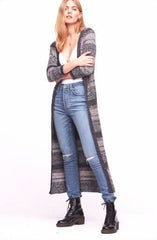 Free People Black Cozy Up Cardigan Dress