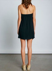 Ciara Black Strapless Coverup Dress