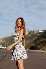 Take Me With You White Floral Two-Piece Dress