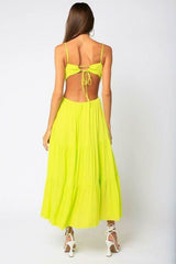 Like A Whisper Black Cutout Midi Dress