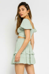 Summer Happiness Mint Two-Piece Dress