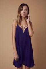 Laguna Navy-Blue Cover-Up Dress