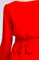 Second Chance Red Wrap Dress