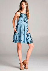 Second Chance Tie-Dye Racerback Swing Dress