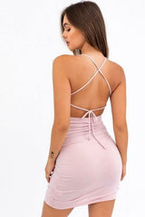 What A Feeling Mauve Bodycon Dress