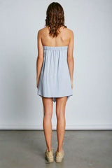 Ciara Chambray Strapless Coverup Dress