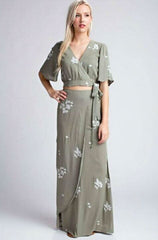 Lexington Sage Two Piece Maxi Dress