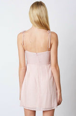 Ellie Pink Ruffled Cami Mini Dress