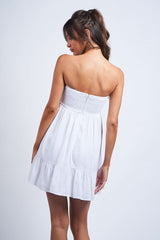 Sammie White Strapless Mini Dress