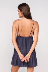 Bridget Navy Babydoll Dress