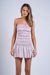 Hadley Pink Floral Mini Dress