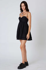 Frankie Black Bustier Mini Dress