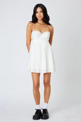 Frankie White Bustier Mini Dress