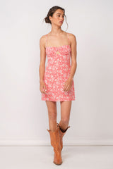 Cleo Red Floral Cami Mini Dress