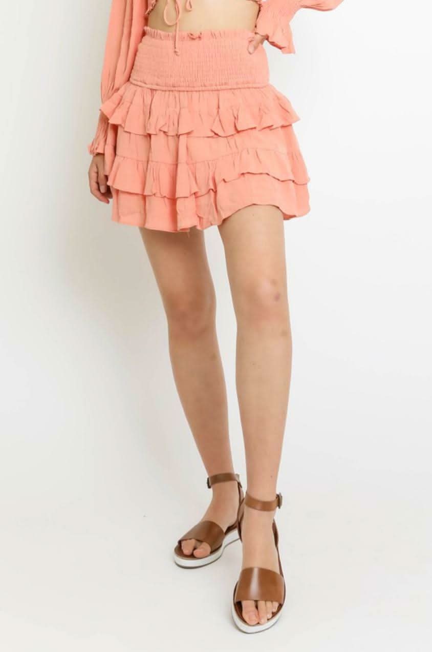 Give Me Fever Peach Sunset Two-Piece Dress