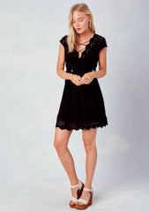 North Star Black Eyelet Dress