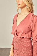 Carlie Rose Long Sleeve Mini Dress