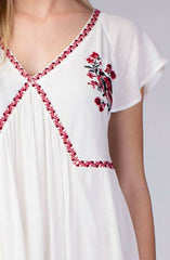 Madano Beach White Babydoll Dress