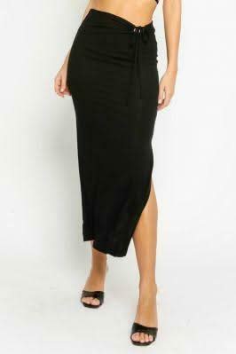 Style Iconic Black Two-Piece Midi Dress