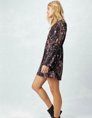Getting To Know You Plum Floral Print Shift Dress