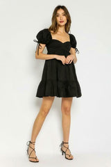 Jessie Black Babydoll Mini Dress