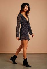 Melrose Black Polka Dot Dress